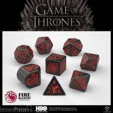 Q Workshop QWS20253A - Game of Thrones Würfel Set Targaryen (8)