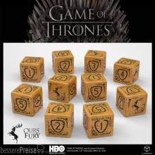 Q Workshop QWS20254B - Game of Thrones Würfel Set Baratheon 10xD6 (10)