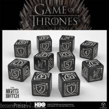 Q Workshop QWS20255B - Game of Thrones Würfel Set Night´s Watch 10xD6 (10)