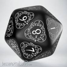 Q-Workshop QWS20LEV01 - D20 Level Counter Black & white Die