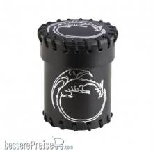 Q-Workshop Würfel QWSCDRA101 - Dragon Black Leather Dice Cup