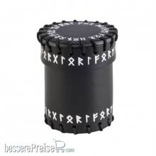 Q-Workshop QWSCRUN101 - Runic Black Leather Dice Cup
