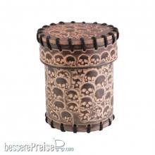 Q-Workshop QWSCSKU101 - Skull Beige Leather Dice Cup