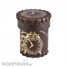 Q-Workshop QWSCSTE101 - Steampunk Brown & golden Leather Dice Cup