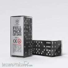 Q-Workshop QWSS20601 - Full Pack of D6s: Black&White