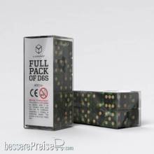 Q-Workshop QWSS20603 - Full Pack of D6s: Bottle green & Gold