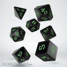 Q-Workshop QWSSCLR02 - Classic Runic Black & green Dice Set