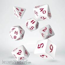 Q-Workshop QWSSCLR04 - Classic Runic White & red Dice Set