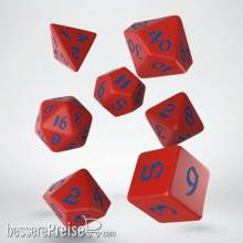 Q-Workshop QWSSCLR2A - Classic Runic Red & blue Dice Set (7)