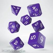 Q-Workshop QWSSCLR2B - Classic Runic Purple & white Dice Set (7)