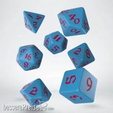 Q-Workshop QWSSCLR2D - Classic Runic Blue & red Dice Set (7)