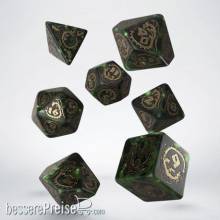 Q-Workshop QWSSDRA06 - Dragons Black & red Dice Set (7)