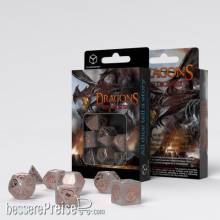 Q-Workshop QWSSDRA09 - Dragons Dice Set: Quartz