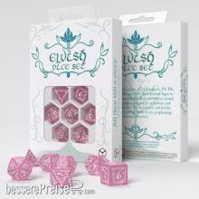Q-Workshop QWSSELV11 - Elvish Translucent & blue Dice Set (7)