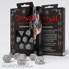 Q-Workshop QWSSTRB01 - Tribal Dice Set: Pearl & Brown