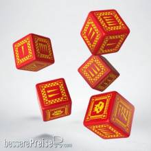 Q-Workshop Würfel QWSWORK23 - Orc Red & yellow 5D6 Dice (5)