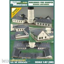 Railway Miniatures RMH0-055 - RMH0:055 Buildings for Lighthouse Kampen - Railway Miniatures