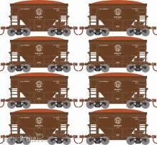 Athearn 75101162 - 24´ Ore Car 8-Wagen Duluth, Missabe & Iron Range DMIR #24357/-363/-375/25078/25217/-322/28271/-295
