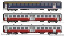 Sudexpress S1301 - Set 3 Carr. (1 classe salão c/ furgão + 2 classe salão + 2 classe salão c/ furgão) Ep. lll