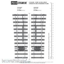 Peco SL-785BH - Bullhead O Gauge LH Catch Turnout