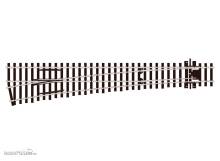 Peco SL-E189 - Code 75 Weiche links 12° großer Radius