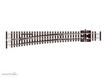 Peco SL-E389F - N Code 55 Weiche links 10° großer Radius