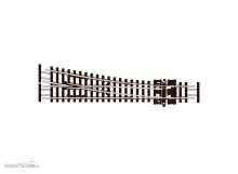 Peco SL-E391F - N Code 55 Weiche rechts 10° kleiner Radius