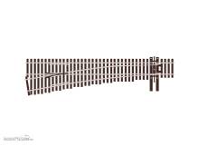 Peco SL-U8362 - H0 Code 83 Weiche links 9,5° mittlerer Radius