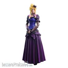 Final Fantasy VII Remake Play Arts Kai Actionfigur Cloud Strife Dress Ver, 28 cm