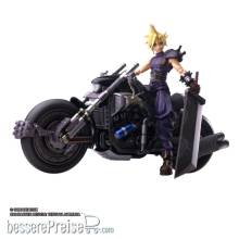 Square-Enix SQEXFF07ZZ009 - Final Fantasy VII Bring Arts Actionfigur und Fahrzeug Cloud Strife & Hardy-Daytona 15 cm