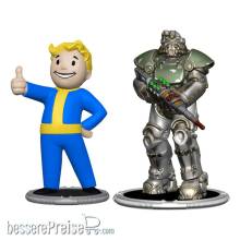 Syndicate Collectibles SYN-2631550-C - Fallout Minifiguren 2er-Pack Set F Raider & Vault Boy (Strong) 7 cm