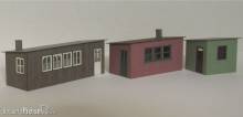 Modellbau Laffont T1401 - 3 Betriebswerks-Buden