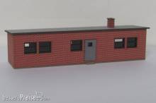 Modellbau Laffont T4001 - Backsteinschuppen
