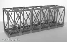 Modellbau Laffont T4511 - Fachwerk-Kastenbrücke 1-gleisig graphitgrau