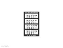 Modellbahn Engl TT163021 - 20x Hektometertafel, klein