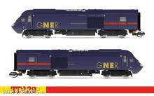 Hornby TT3047M - Dieseltriebzug Class 43 HST der GNER - Ep. V-VI - motorisierter Triebwageb Betriebsnr. 43120 und einen unmotorisierten Triebwagen Betriebsnr. 43115