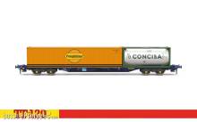 Hornby TT6031 - Containertragwagen mit 20´ und 40´ Container - Touax KFA - Ep.VI