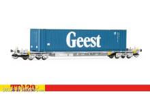 Hornby TT6033 - Containertragwagen TOUAX Sffgmss IFA Wagon GEEST 45ft Container