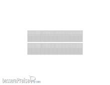 Modusteck TT870771.1 - Bahnsteigkante 1 mittel, mit Geländer L.111 x H.19,6 mm