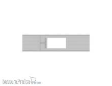 Modusteck TT870851.4 - Bahnsteigbelag lang, LS, Öffnung L.220 x B.55,2 mm