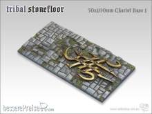 TableTop Art TTA100101 - Tribal Stonefloor I 100x50mm Streitwagen