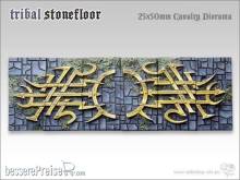 TableTop Art TTA100104 - Tribal Stonefloor I 25x50mm Kavallerie Diorama