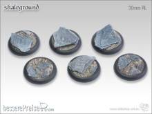 Tabletop-Art TTA100215 - Shaleground Bases - 30mm Round Lip (5)