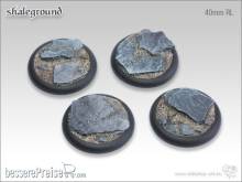 Tabletop-Art TTA100216 - Shaleground Bases - 40mm Round Lip (2)