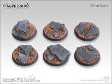 Tabletop-Art TTA100222 - Shaleground Bases - 32mm (5)