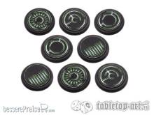 TableTop Art TTA100578 - Crystal Tech Bases BLANK - 40mm RL DEAL (8)