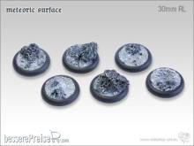 Tabletop-Art TTA106090 - Meteoric Surface Bases - 30mm Round Lip (5)