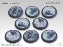 Tabletop-Art TTA106098 - Meteoric Surface Bases - 40mm Round Lip DEAL (8)