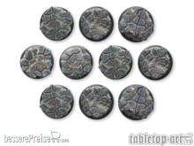 Tabletop-Art TTA110009 - Cobblestone Bases - 30mm Round Lip (10)