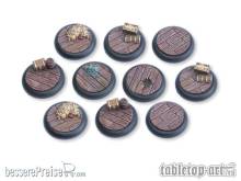 Tabletop-Art TTA110012 - Pirate Ship Bases - 30mm Round Lip (10)